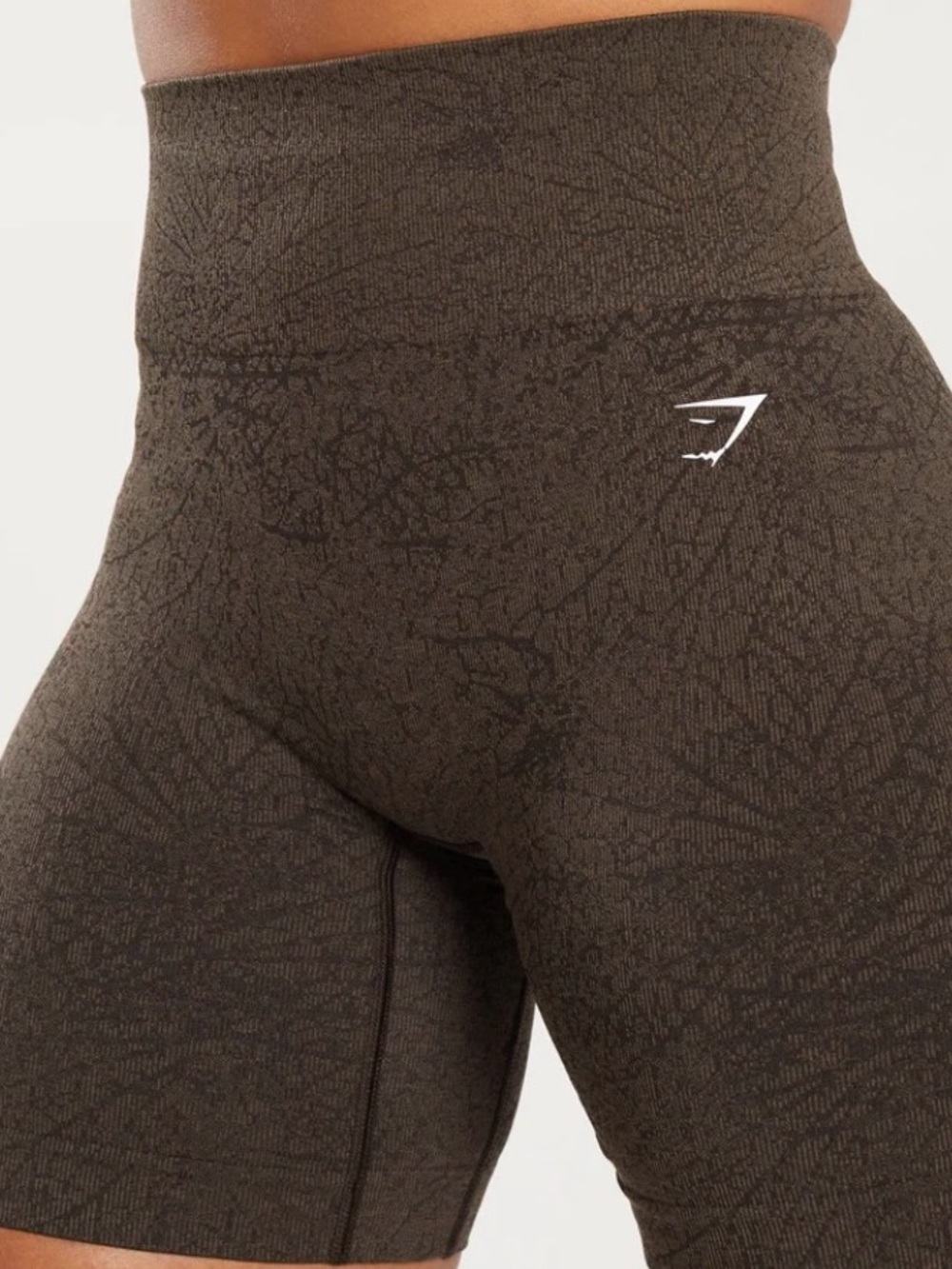 Gymshark High-Waist Seamless Bike Shorts - Olive Green